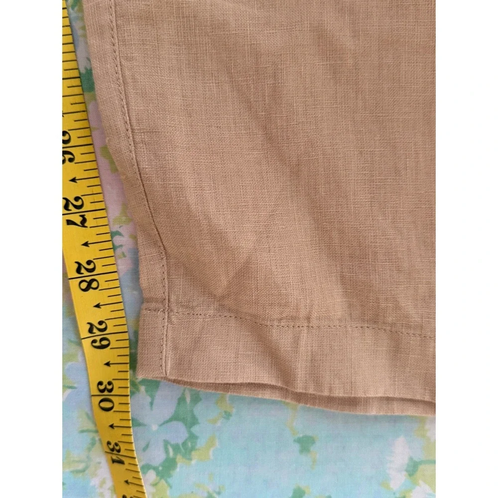 NWT Quince | Linen Drawstring Beach Pants Large Sand European Linen CMA01